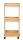 WENKO Etagenwagen Allegre braun 18,5 x 32,0 x 71,5 cm
