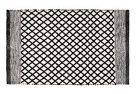 WENKO Badematte Tara schwarz, weiß 50,0 x 80,0 cm