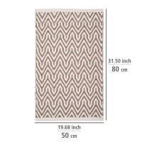 WENKO Badematte Altai beige 50,0 x 80,0 cm