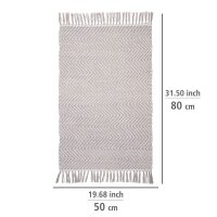 WENKO Badematte Gata hellgrau 50,0 x 80,0 cm