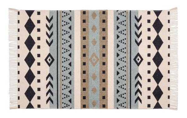 WENKO Badematte Bere beige, schwarz, blau, braun 50,0 x 80,0 cm