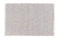WENKO Badematte Abai hellgrau, weiß 50,0 x 80,0 cm