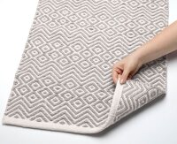 WENKO Badematte Abai hellgrau, weiß 50,0 x 80,0 cm