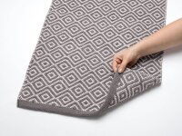 WENKO Badematte Turpan dunkelgrau, weiß 50,0 x 80,0 cm