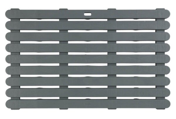 WENKO Badematte grau 50,0 x 80,0 cm