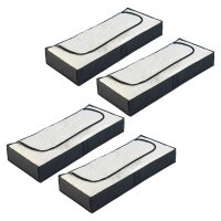 WENKO Deep Black Unterbettkommode schwarz 107,0 x 46,0 x...