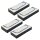 WENKO Deep Black Unterbettkommode schwarz 107,0 x 46,0 x 16,0 cm, 4 St.
