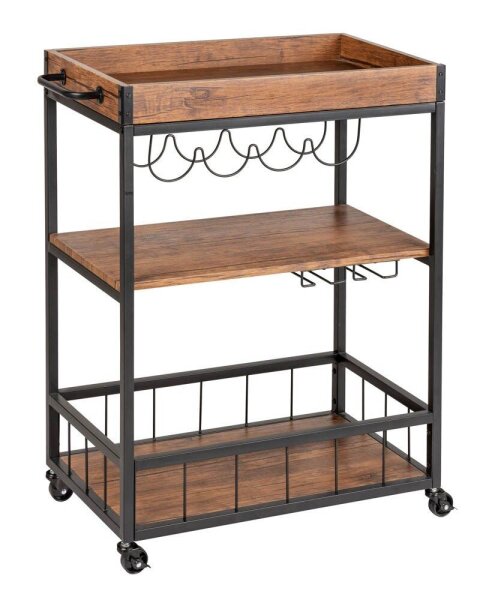 WENKO Etagenwagen Rustico braun 80,0 x 40,0 x 89,5 cm