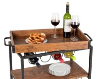WENKO Etagenwagen Rustico braun 80,0 x 40,0 x 89,5 cm
