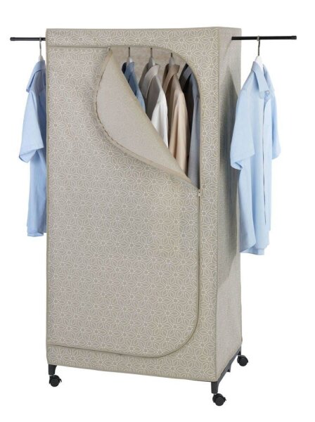 WENKO Stoffschrank Balance, 64510100 grau 75,0 x 50,0 x 160,0 cm, 1 St.