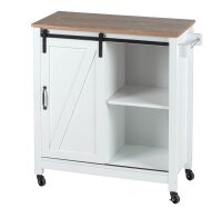 WENKO Servierwagen weiß 80,0 x 40,0 x 88,5 cm