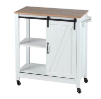 WENKO Servierwagen weiß 80,0 x 40,0 x 88,5 cm