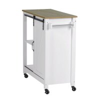 WENKO Servierwagen weiß 80,0 x 40,0 x 88,5 cm