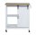 WENKO Servierwagen weiß 80,0 x 40,0 x 88,5 cm
