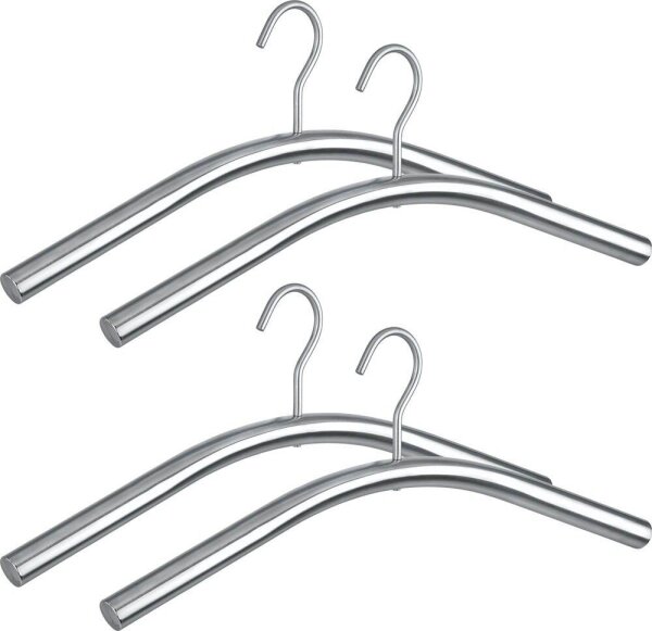 WENKO Kleiderbügel Dry silber, 4 St.