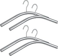 WENKO Kleiderbügel Dry silber, 4 St.