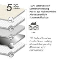 WENKO Bügelbrettbezug Air Comfort XL/Universal grau, blau, 1 St.