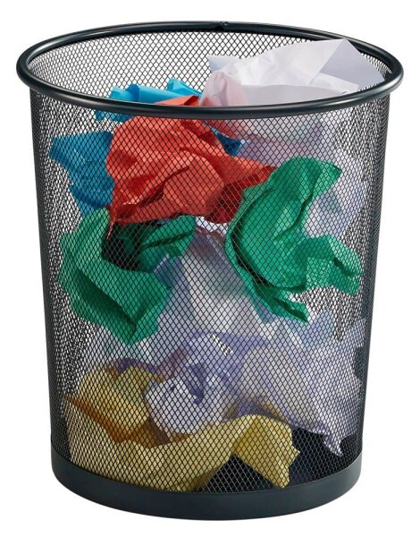 Zeller Meshline Papierkorb 12,0 l anthrazit, 1 St.