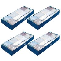 WENKO Air Unterbettkommode blau 105,0 x 45,0 x 15,0 cm, 4...
