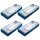 WENKO Air Unterbettkommode blau 105,0 x 45,0 x 15,0 cm, 4 St.