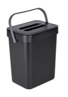 WENKO Tago Mülleimer 5,0 l schwarz, 1 St.