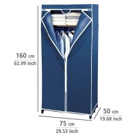 WENKO Stoffschrank Air, 4381640100 blau 75,0 x 50,0 x...