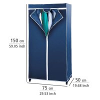WENKO Stoffschrank Air, 4381630100 blau 75,0 x 50,0 x...