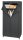 WENKO Stoffschrank Deep Black, 43821020100 schwarz 75,0 x 50,0 x 160,0 cm, 1 St.