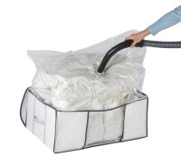 WENKO Soft Box L Vakuum-Unterbettkommode perlweiß/grau 65,0 x 25,0 x 50,0 cm, 1 St.