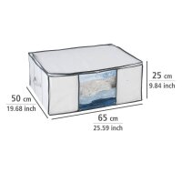 WENKO Soft Box L Vakuum-Unterbettkommode perlweiß/grau 65,0 x 25,0 x 50,0 cm, 1 St.