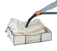 WENKO Soft Box M Vakuum-Unterbettkommode perlweiß/grau 65,0 x 15,0 x 50,0 cm, 1 St.