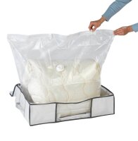 WENKO Soft Box M Vakuum-Unterbettkommode perlweiß/grau 65,0 x 15,0 x 50,0 cm, 1 St.