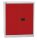 BISLEY Stahlschrank Universal E402A01506 lichtgrau, kardinalrot 1 Fachboden 91,4 x 40,0 x 100,0 cm, aufgebaut, 1 St.