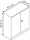 BISLEY Stahlschrank Universal E402A01506 lichtgrau, kardinalrot 1 Fachboden 91,4 x 40,0 x 100,0 cm, aufgebaut, 1 St.