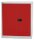 BISLEY Stahlschrank Universal E402A01506 lichtgrau, kardinalrot 1 Fachboden 91,4 x 40,0 x 100,0 cm, aufgebaut, 1 St.