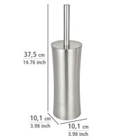 WENKO WC-Garnitur Pieno silber Metall, 1 St.