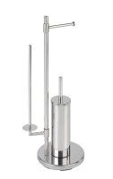 WENKO WC-Garnitur Universalo Neo silber Metall, 1 St.