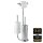 WENKO WC-Garnitur Universalo chrom Metall, 1 St.