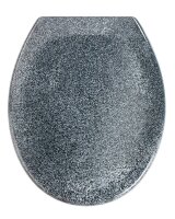 WENKO WC-Sitz mit Absenkautomatik Ottana grau, granit, 1 St.
