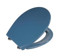 WENKO WC-Sitz mit Absenkautomatik Samos blau, 1 St.