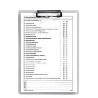 FolderSys Klemmbrett 80002-04 DIN A4 transparent...
