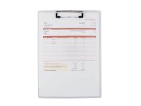 FolderSys Klemmbrett 80002-04 DIN A4 transparent Kunststoff, 1 St.