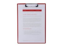 FolderSys Klemmbrett 80001-80 DIN A4 rot Kunststoff, 1 St.
