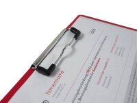 FolderSys Klemmbrett 80001-80 DIN A4 rot Kunststoff, 1 St.