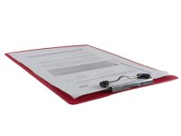 FolderSys Klemmbrett 80001-80 DIN A4 rot Kunststoff, 1 St.