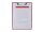 FolderSys Klemmbrett 80001-80 DIN A4 rot Kunststoff, 1 St.