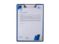 FolderSys Klemmbrett 80001-40 DIN A4 blau Kunststoff, 1 St.