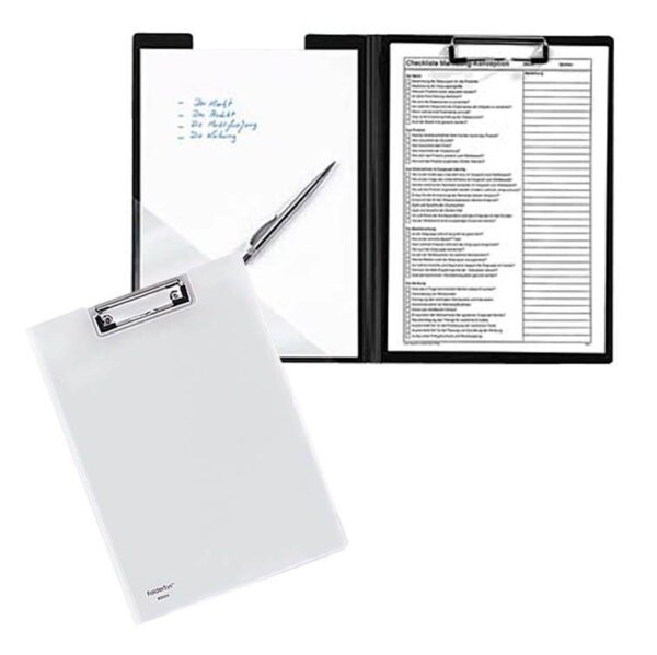 FolderSys Klemmbrettmappe 80004-04 DIN A4 transparent Kunststoff, 1 St.