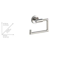 WENKO Toilettenpapierhalter Bosio silber, 1 St.