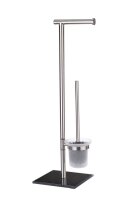 WENKO WC-Garnitur Lima silber Metall, 1 St.